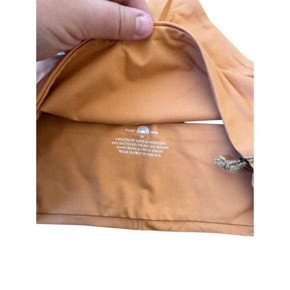 Toast Swim X Free People Signature Apex Bikini Top Sandstone Medium Brown - Picture 2 of 4